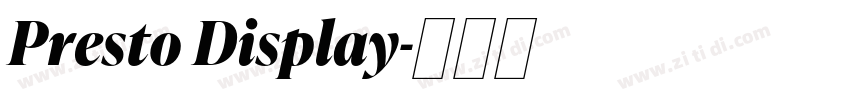 Presto Display字体转换 Presto Display字体转换